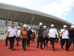 Menpora Dito Tinjau Proyek Pembangunan Stadion Utama Sumatera Utara
