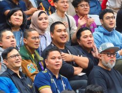 Menpora Dito Ariotedjo Saksikan Secara Langsung Pertandingan Tim Basket Antar Indonesia vs Australia