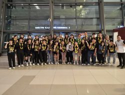 Kemenpora Sambut Kedatangan Tim Bola Voli Putri Asal Korea Selatan Red Sparks