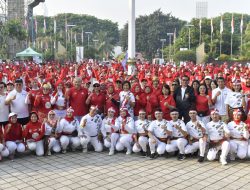 Lebih Dari 300 Orang Ikuti Peringatan Senam Poco Poco Kemenpora
