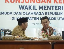 Bupati Najmul Sambut Wamenpora RI, Bahas Strategi Kemajuan Olahraga di KLU