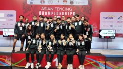 Tim Beregu Floret Putri Jepang Raih Mendali Emas Uasai  Tundukkan China 36 – 24 Pada Kejuaraan Anggar Asia 2025