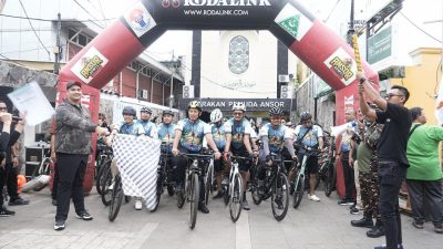 Menpora Dito Lepas Ansor Gowes 91 Km dari Jakarta ke Karawang dalam Rangka HUT ke-91 GP Ansor