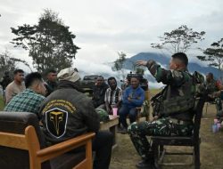 Kemhan dan TNI Bangun Jalur Air Bersih di Kampung Bulangkop, Papua Pegunungan